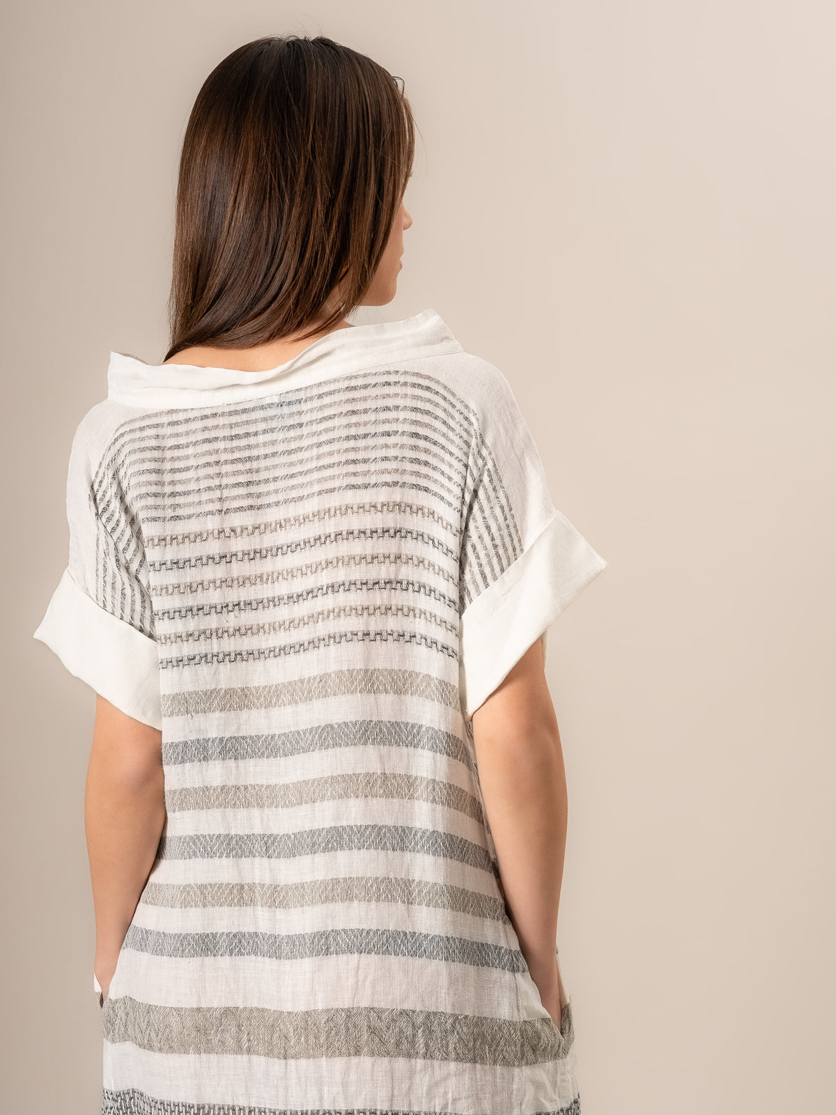 Vestito Titanic Taglio Patch Rosmarino Latte VESTITO TITANIC T. PATCH ROS 33 Bottega Di Brunella