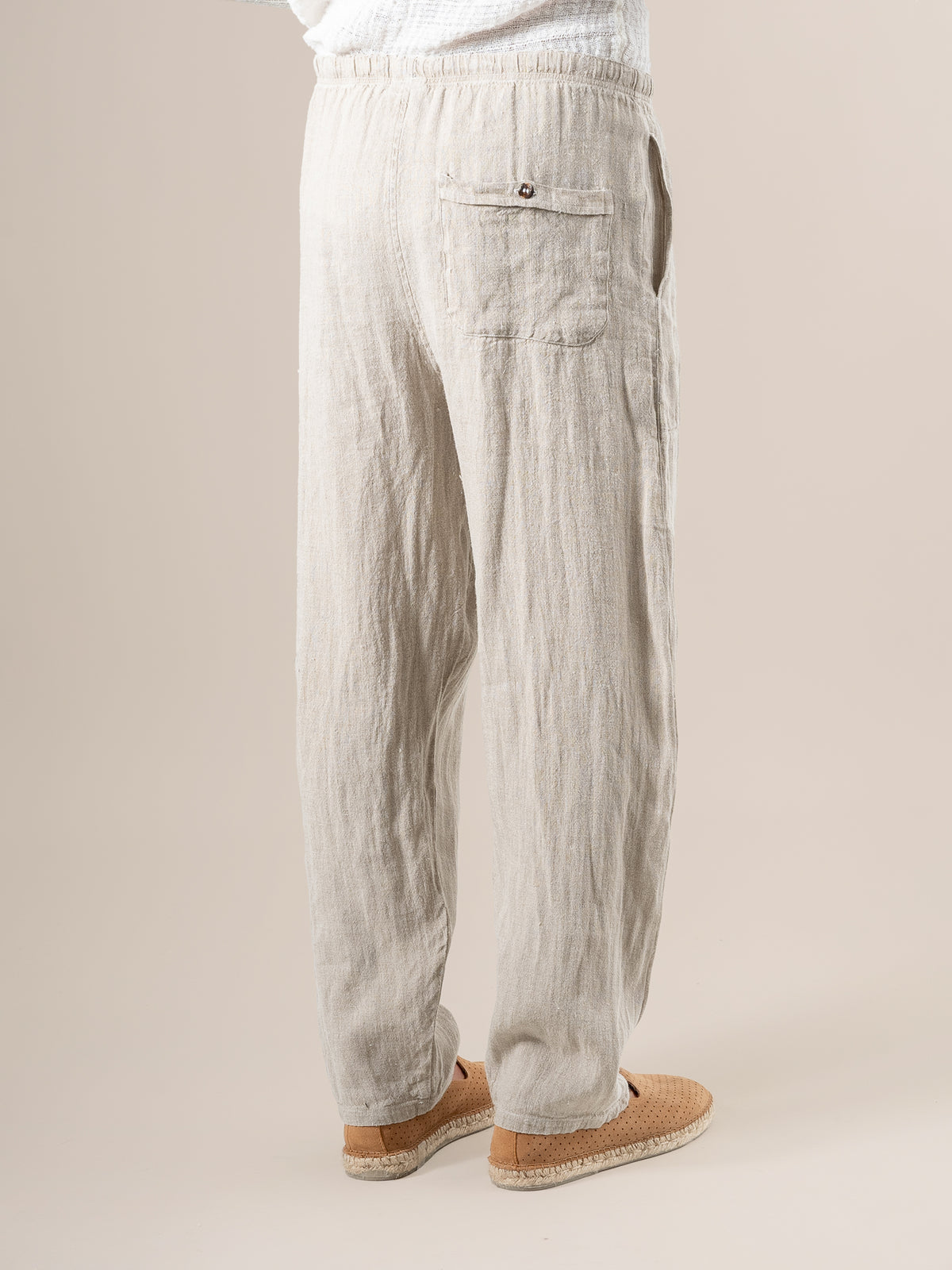 Pantalone Paolo Tela Country Naturale PANTALONE PAOLO tela country 12 Bottega Di Brunella