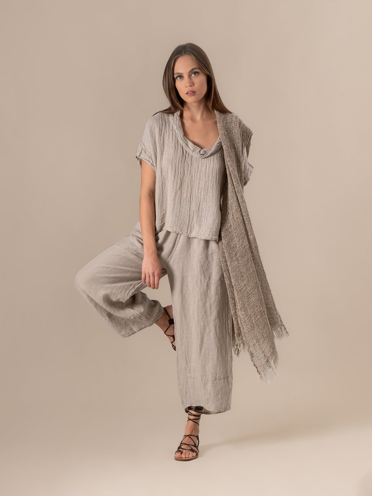 Pantalone Ragù Battista Naturale PANTALONE RAGU battista 12 Bottega Di Brunella