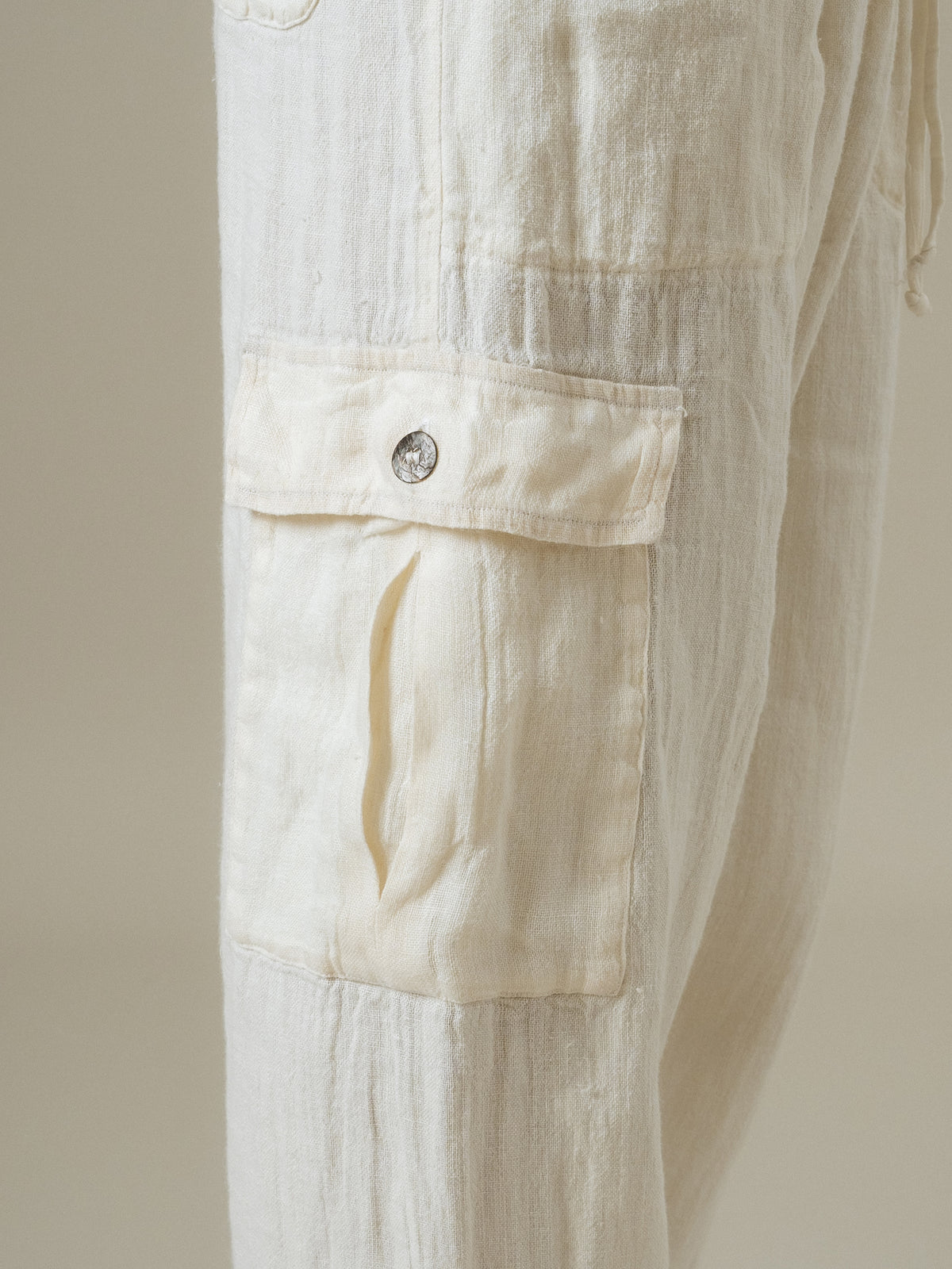 Pantalone Lavoro Tela Country Latte PANTALONE LAVORO tela country 33 Bottega Di Brunella
