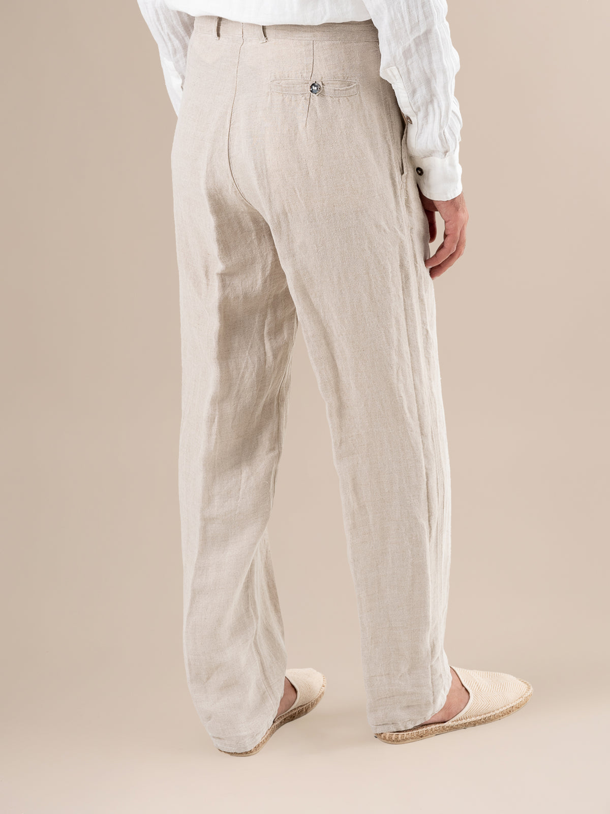 Pantaloni Peppino Lino Medio Naturale PANTALONE PEPPINO lino medio 12 Bottega Di Brunella