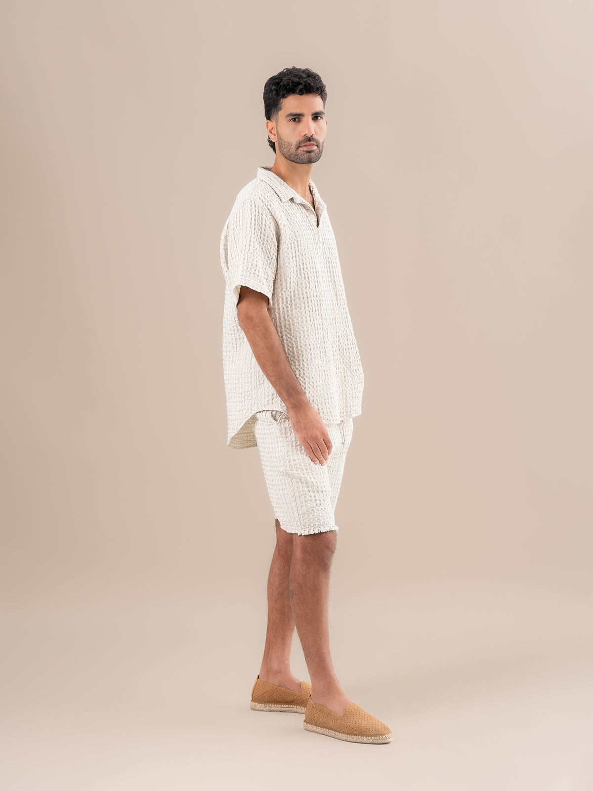 Shorts Amalfi Nido D'Ape Naturale SHORTS AMALFI nido dape 12 Bottega Di Brunella