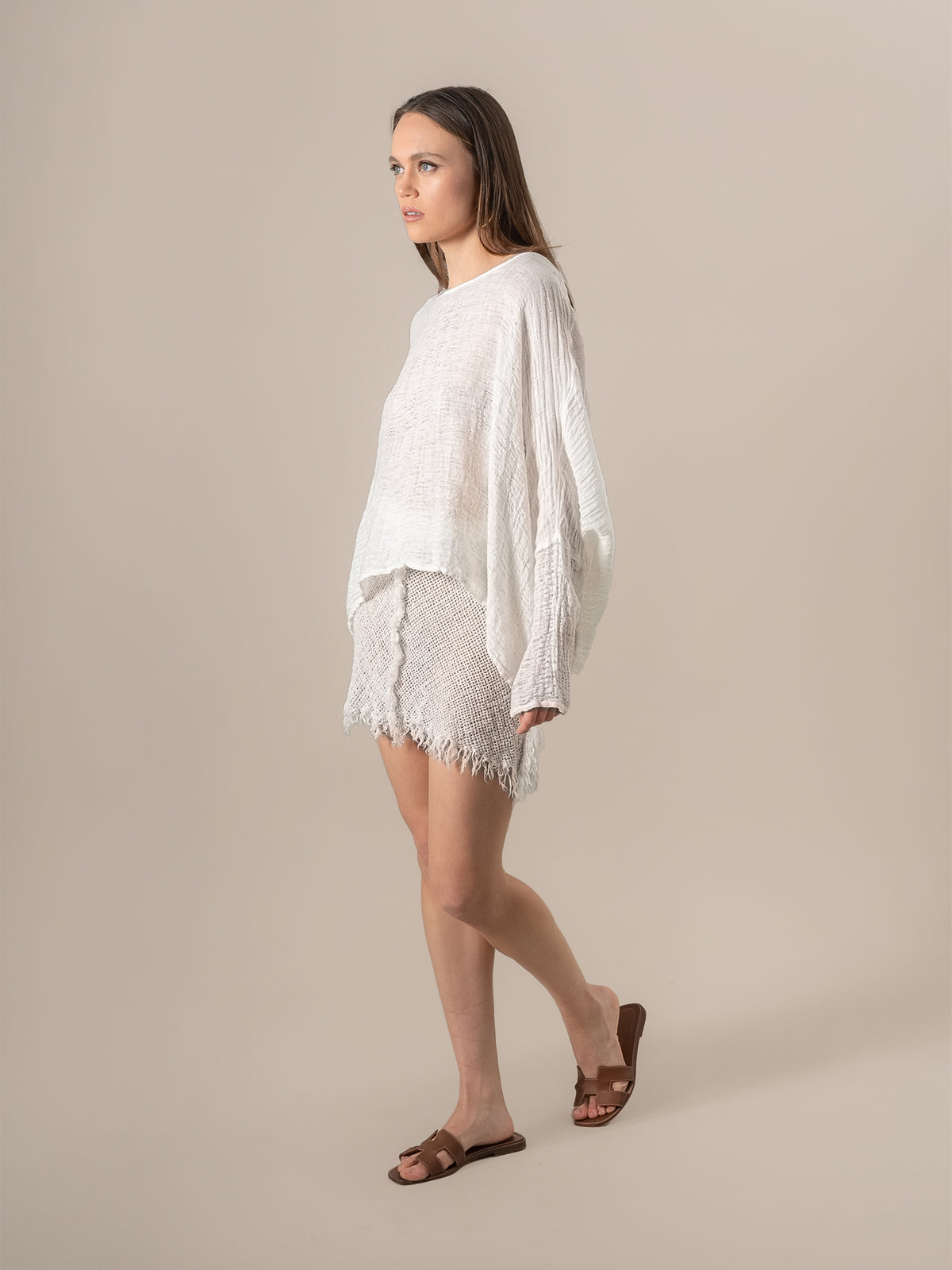 Camicia Gemma Garzata Latte CAMICIA GEMMA garzata 33 Bottega Di Brunella 