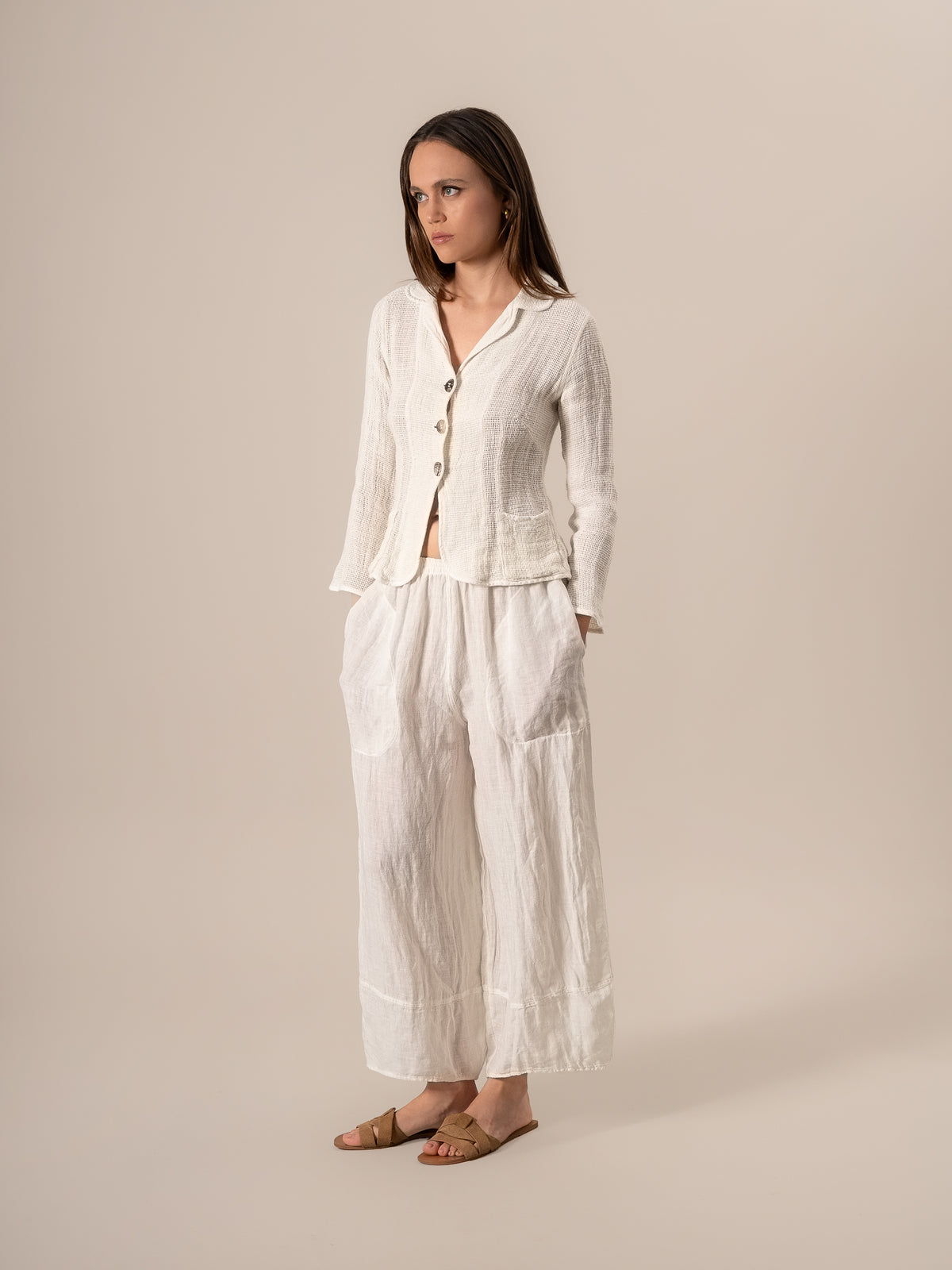 Giacca Elena Aida Latte GIACCA ELENA aida 33 Bottega Di Brunella 