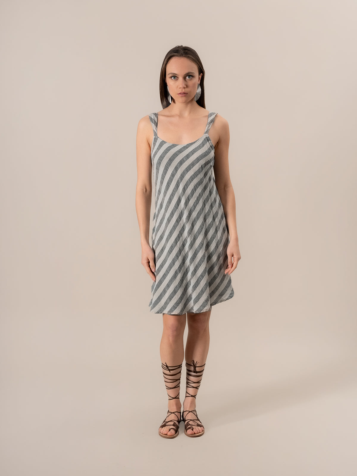 Vestito Mini Vivaldi Riga 2 Venezia Naturale VESTITO MN VIVALDI R.2.VENEZIA 12 Bottega Di Brunella 
