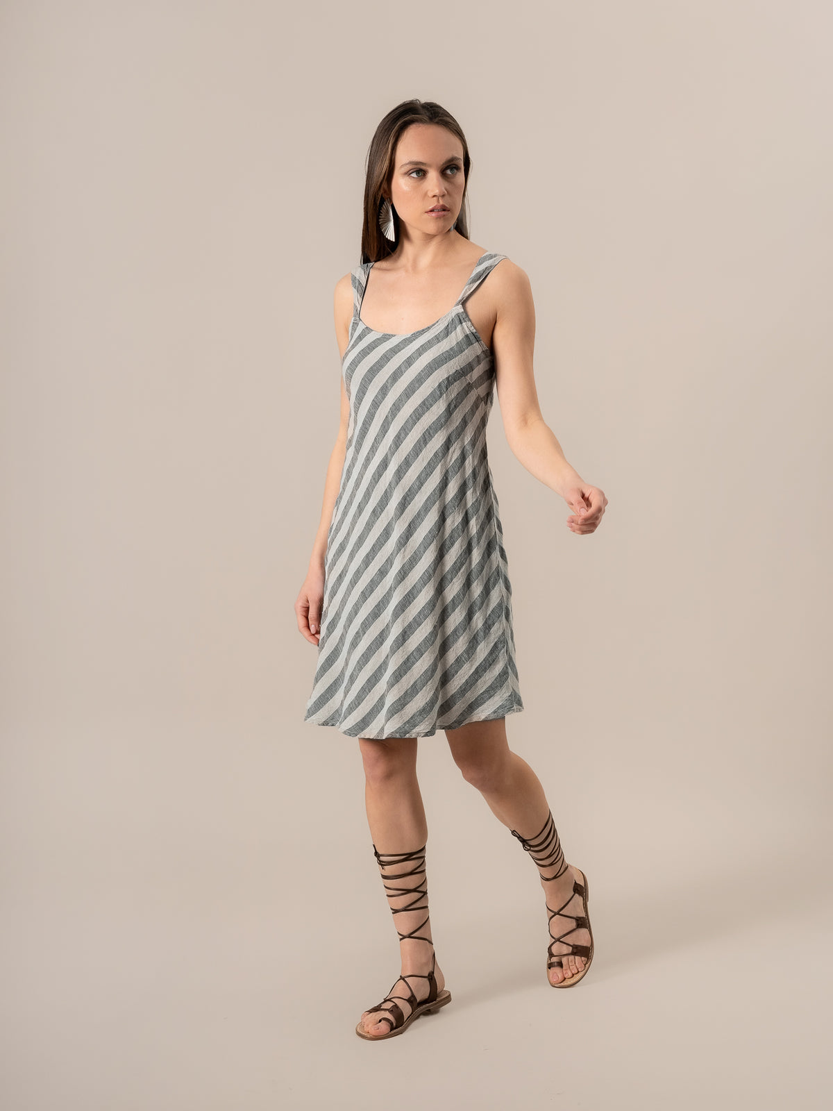 Vestito Mini Vivaldi Riga 2 Venezia Naturale VESTITO MN VIVALDI R.2.VENEZIA 12 Bottega Di Brunella 