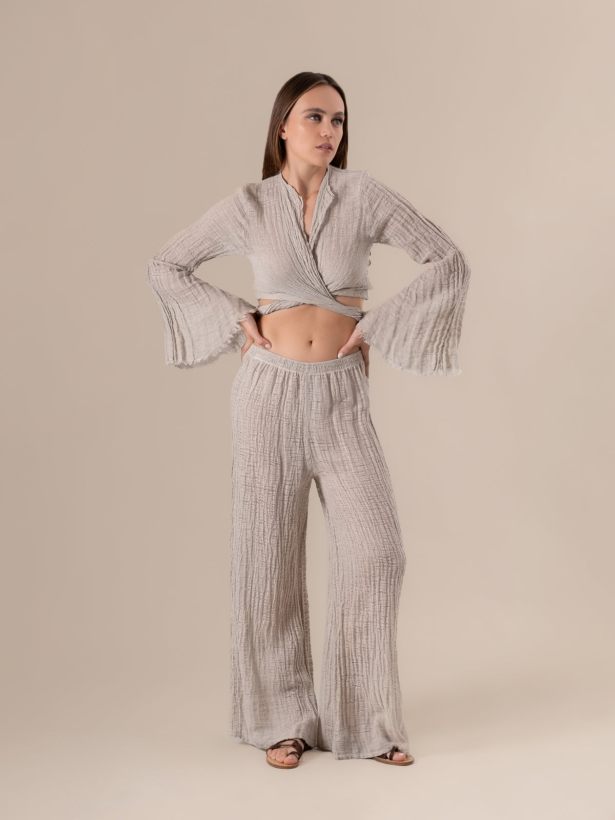 Bolero Mango Garzata Naturale BOLERO MANGO garzata 12 Bottega Di Brunella 