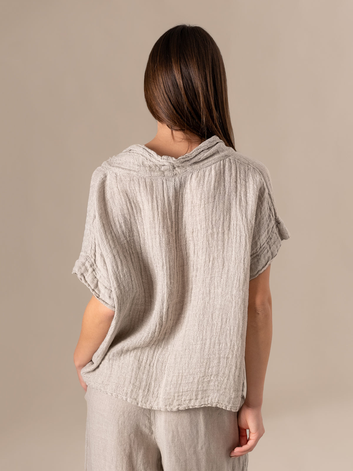 Camicia Gondola Increspato Naturale CAMICIA GONDOLA increspato 12 Bottega Di Brunella 