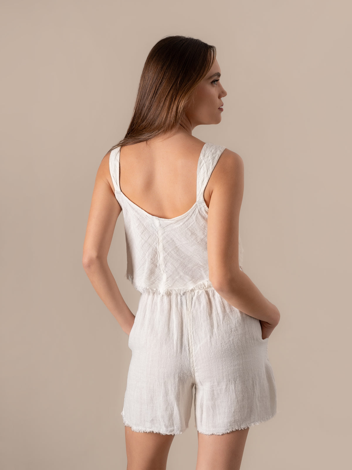 Shorts Country Tela Country Latte SHORTS COUNTRY tela country 33 Bottega Di Brunella 