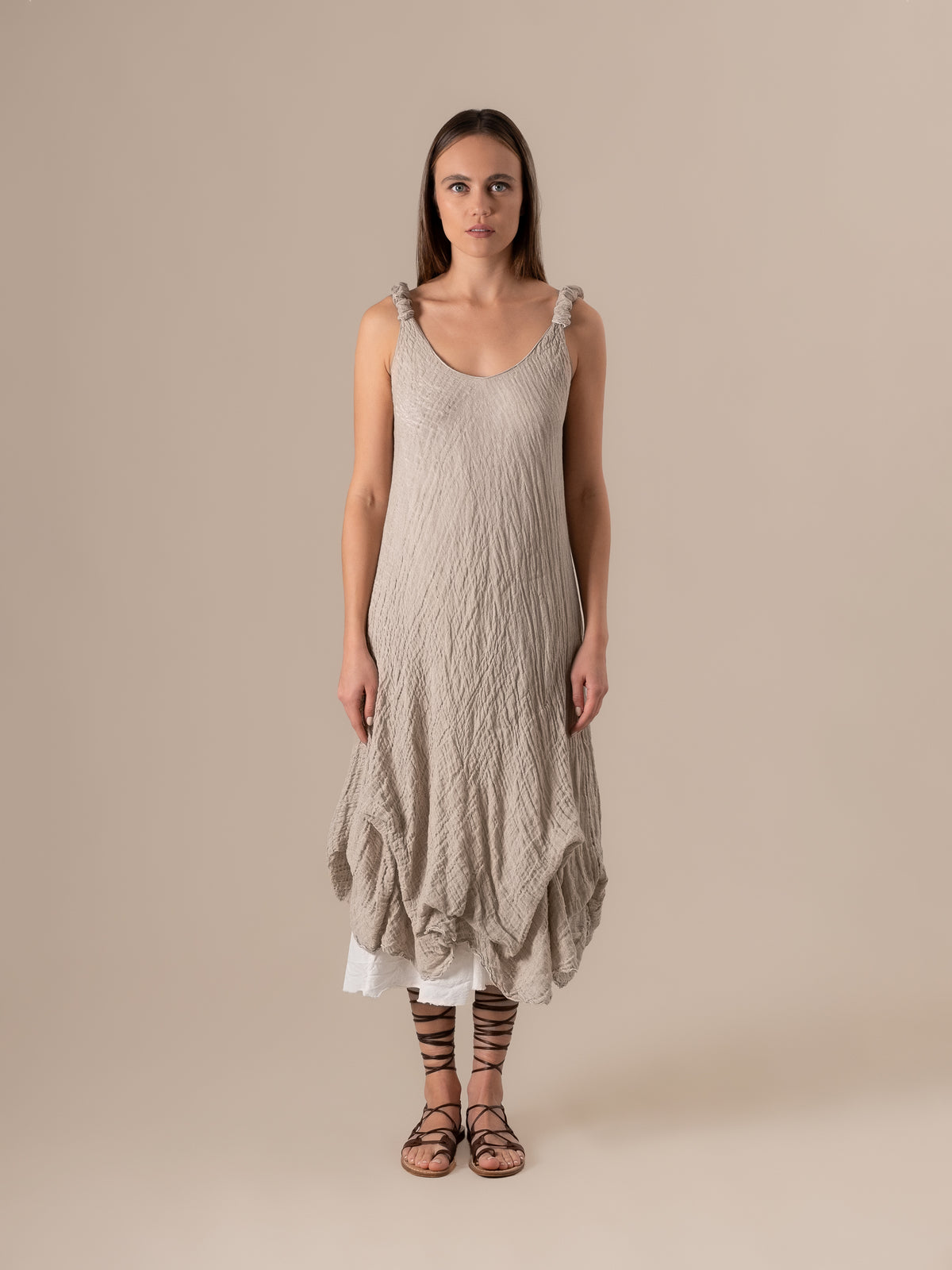 Vestito Cavalluccio Garzata Naturale VESTITO CAVALLUCCIO garzata 12 Bottega Di Brunella 