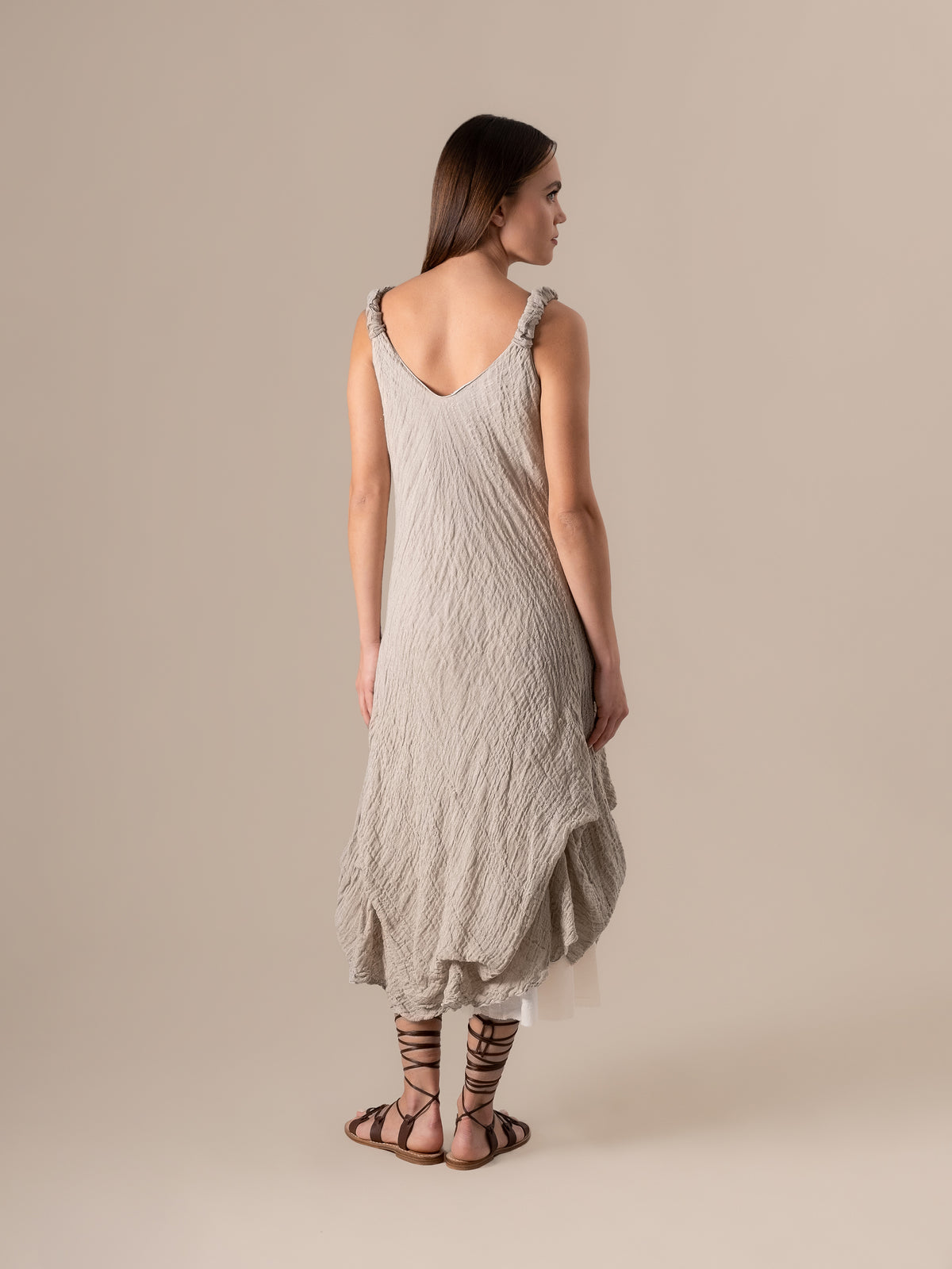 Vestito Cavalluccio Garzata Naturale VESTITO CAVALLUCCIO garzata 12 Bottega Di Brunella 