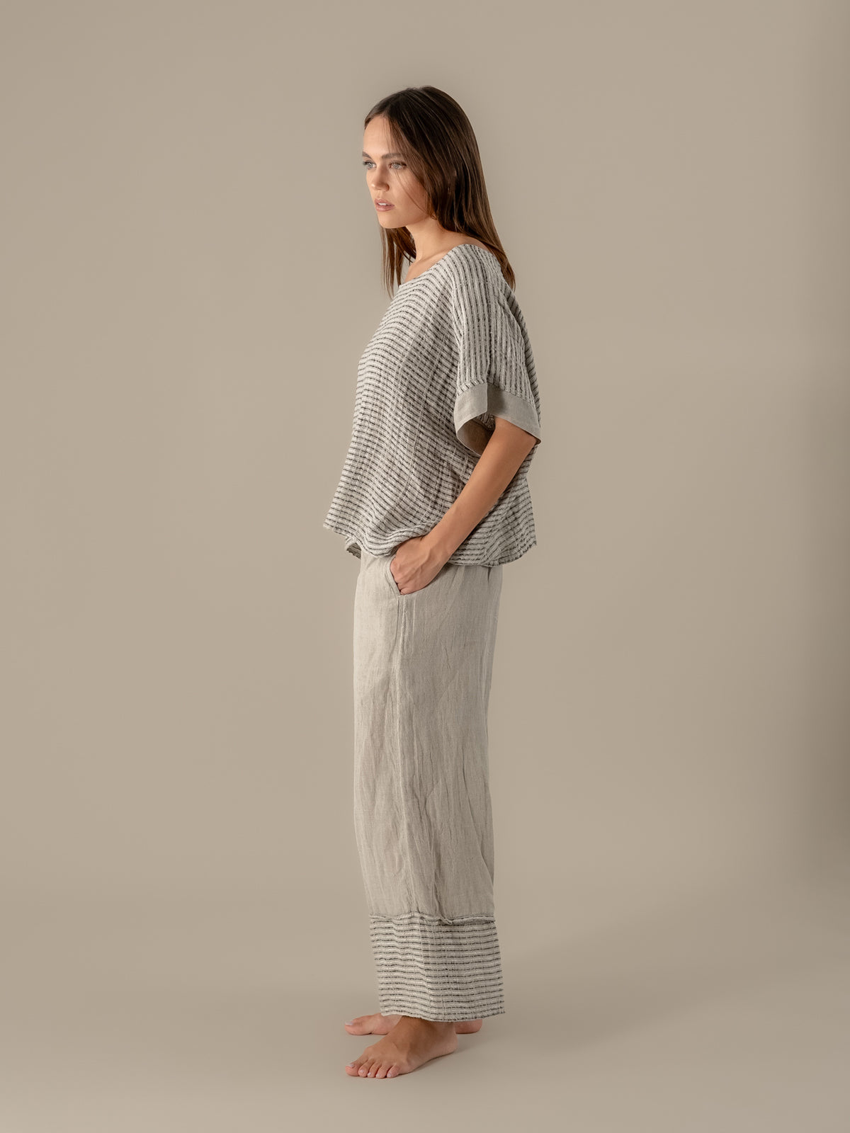 Camicia Minosse Nilo Naturale CAMICIA MINOSSE nilo 12 Bottega Di Brunella 
