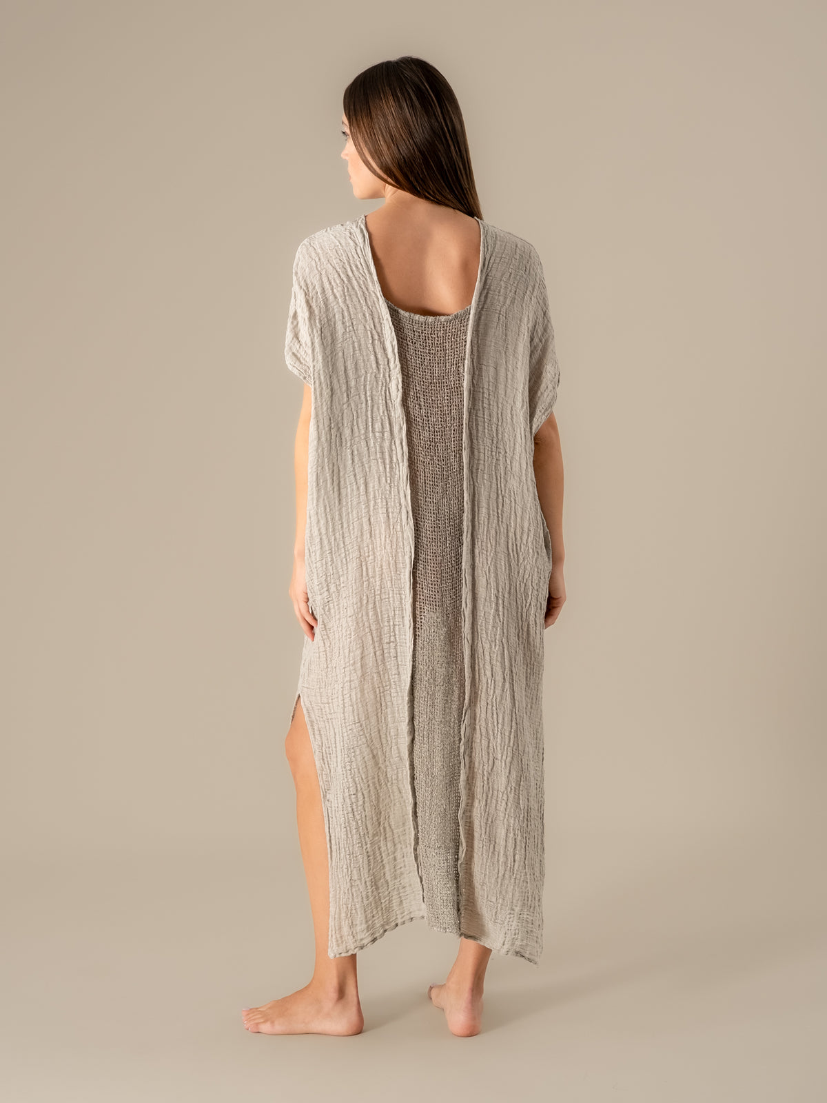 Vestito Sfinge Garzata Naturale VESTITO SFINGE garzata 12 Bottega Di Brunella 