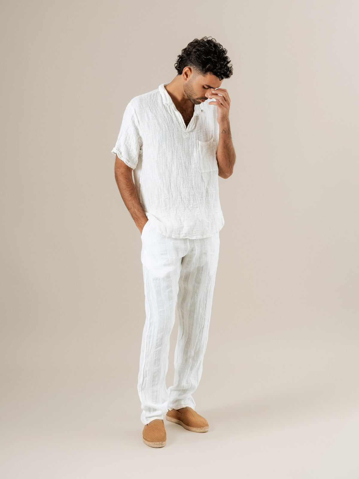 Camicia Colombia Jeep Latte CAMICIA COLOMBIA JEEP 33 Bottega Di Brunella 