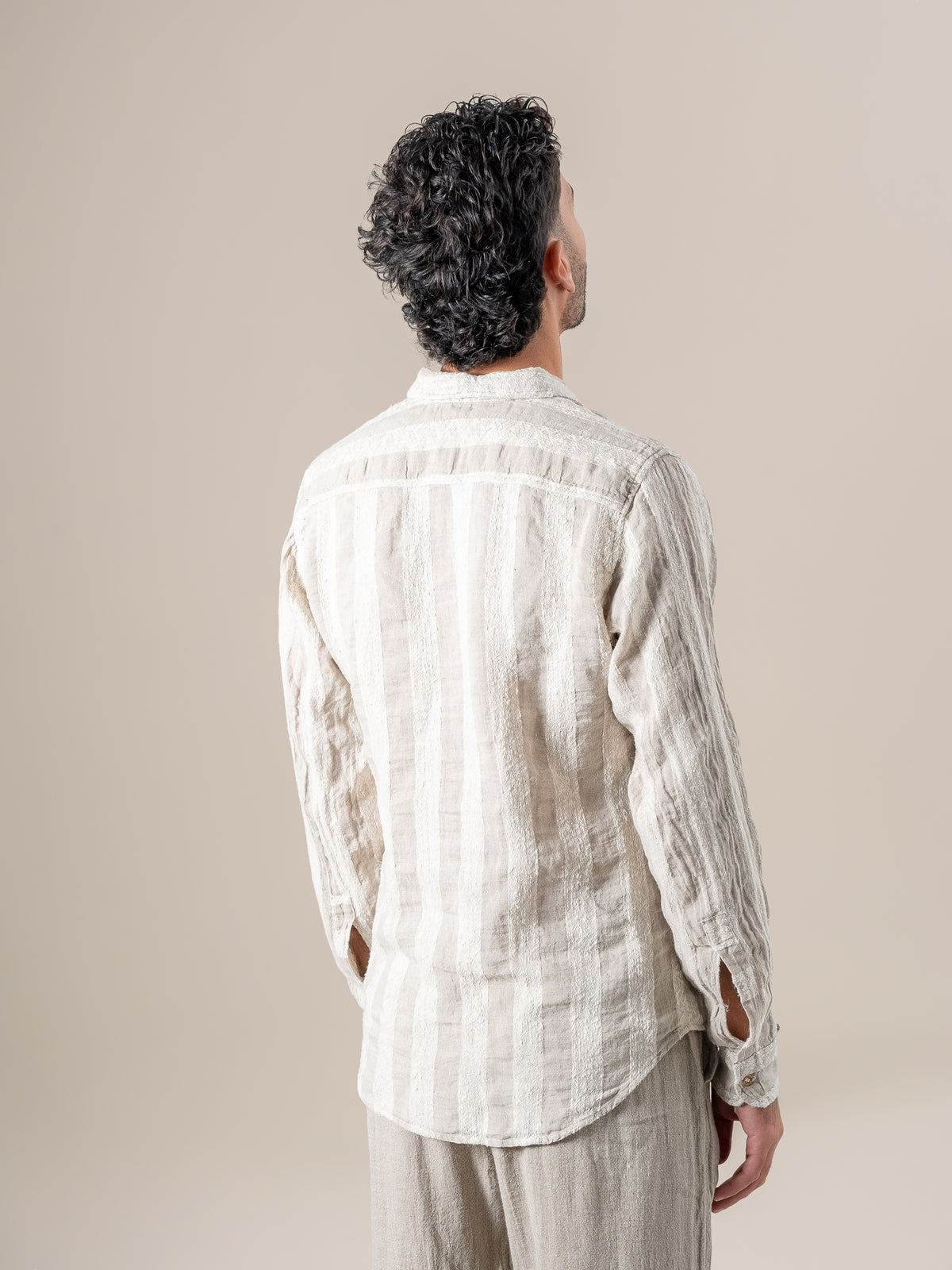 Camicia Franco Riga Jeep Naturale CAMICIA FRANCO  riga jeep 12 Bottega Di Brunella 