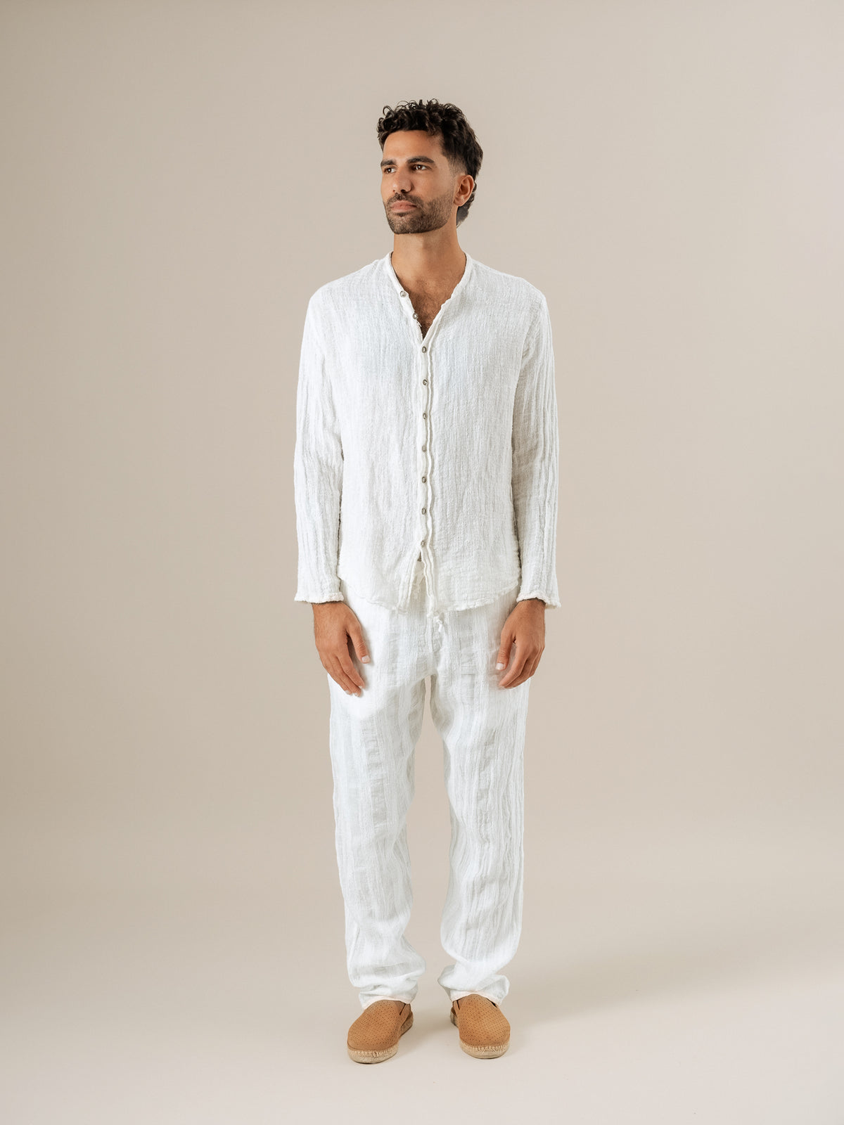 Camicia Marco Jeep Latte CAMICIA MARCO jeep 33 Bottega Di Brunella 