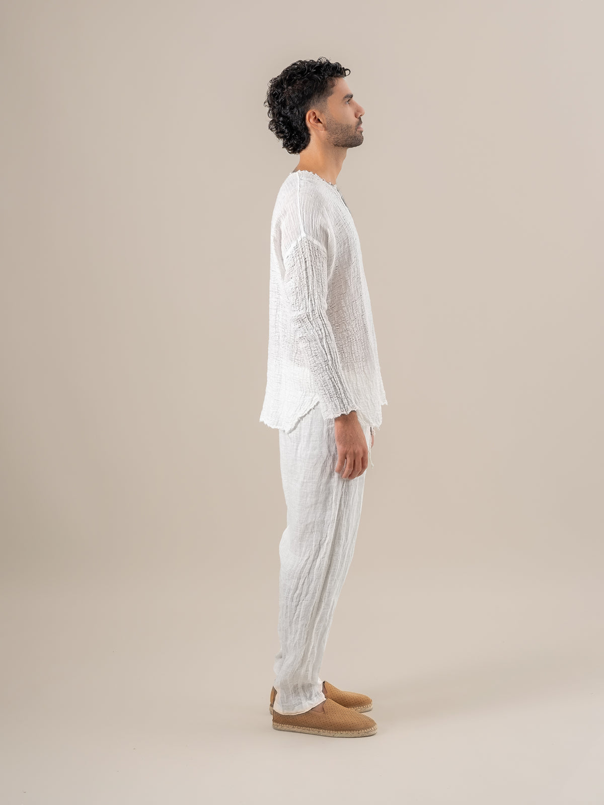 Camicia Sandokan Garzata Latte CAMICIA SANDOKAN garzata 33 Bottega Di Brunella 