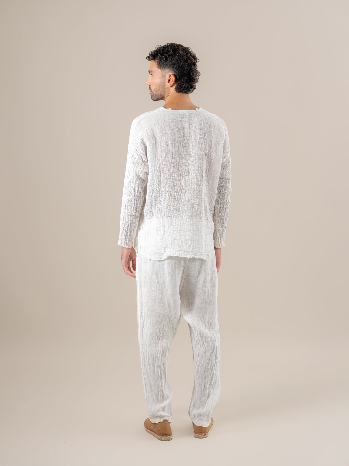 Camicia Sandokan Garzata Latte CAMICIA SANDOKAN garzata 33 Bottega Di Brunella 