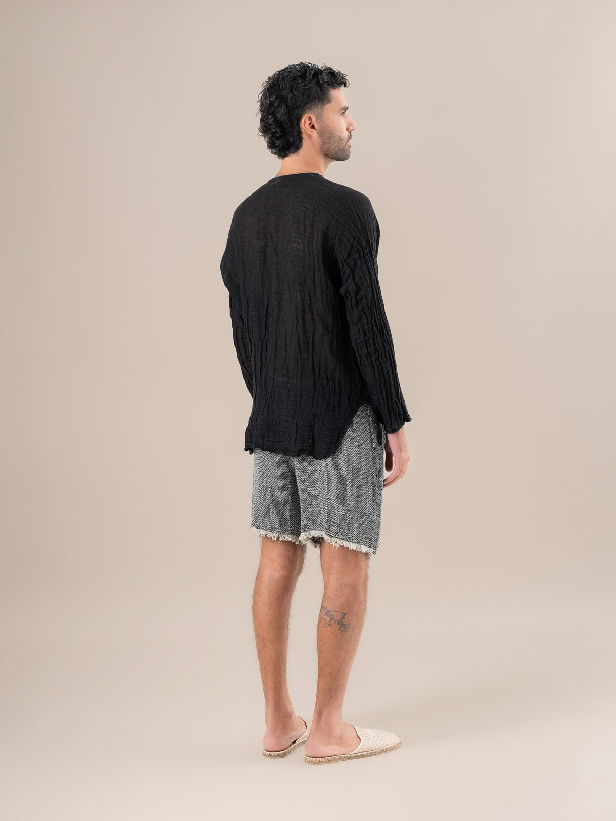 Camicia Serafino Garzata Nero CAMICIA SERAFINO garzata 0 Bottega Di Brunella 