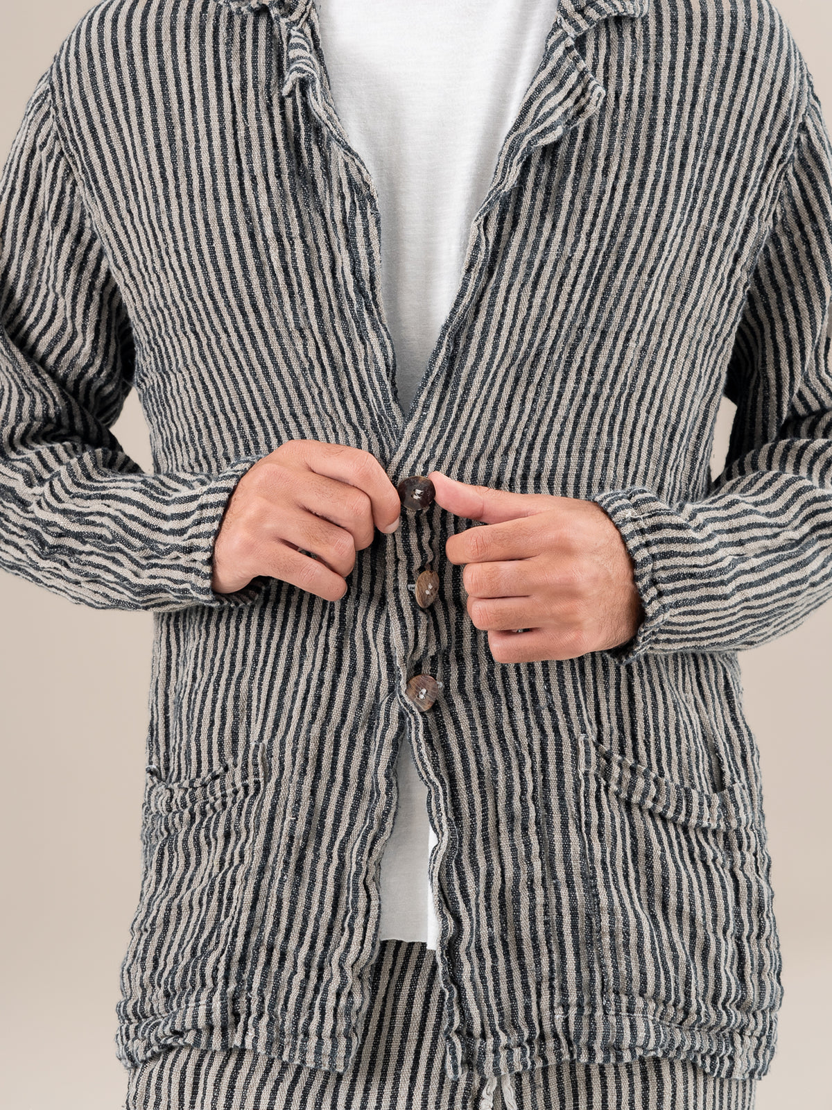 Giacca Blazer Tela Uffizi Naturale GIACCA BLAZER tela uffizi 12 Bottega Di Brunella 