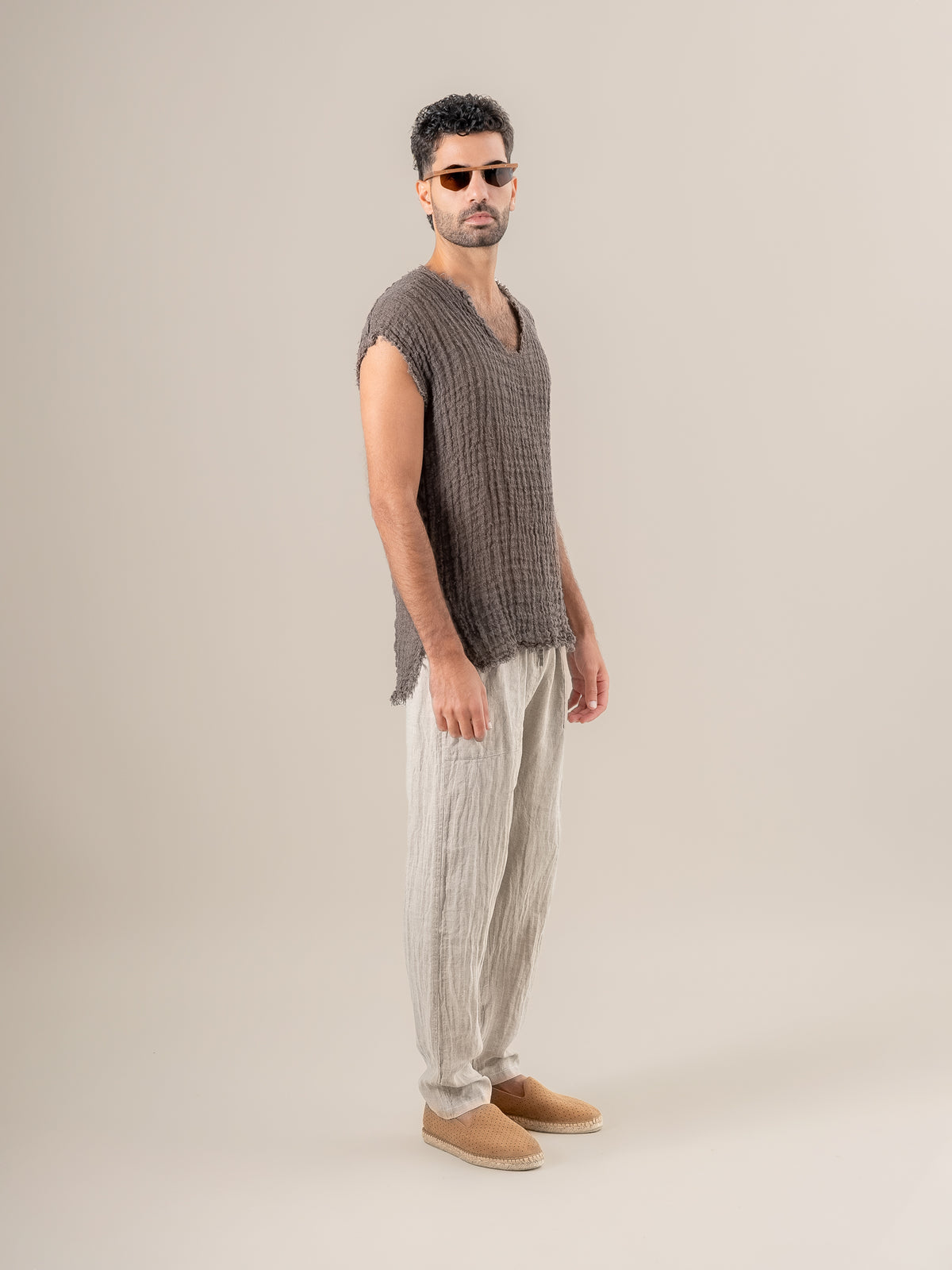 Pantalone Agathos Battista Naturale PANTALONE AGATHOS battista 12 Bottega Di Brunella 