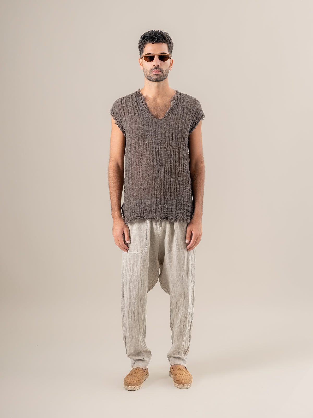 Pantalone Agathos Battista Naturale PANTALONE AGATHOS battista 12 Bottega Di Brunella 
