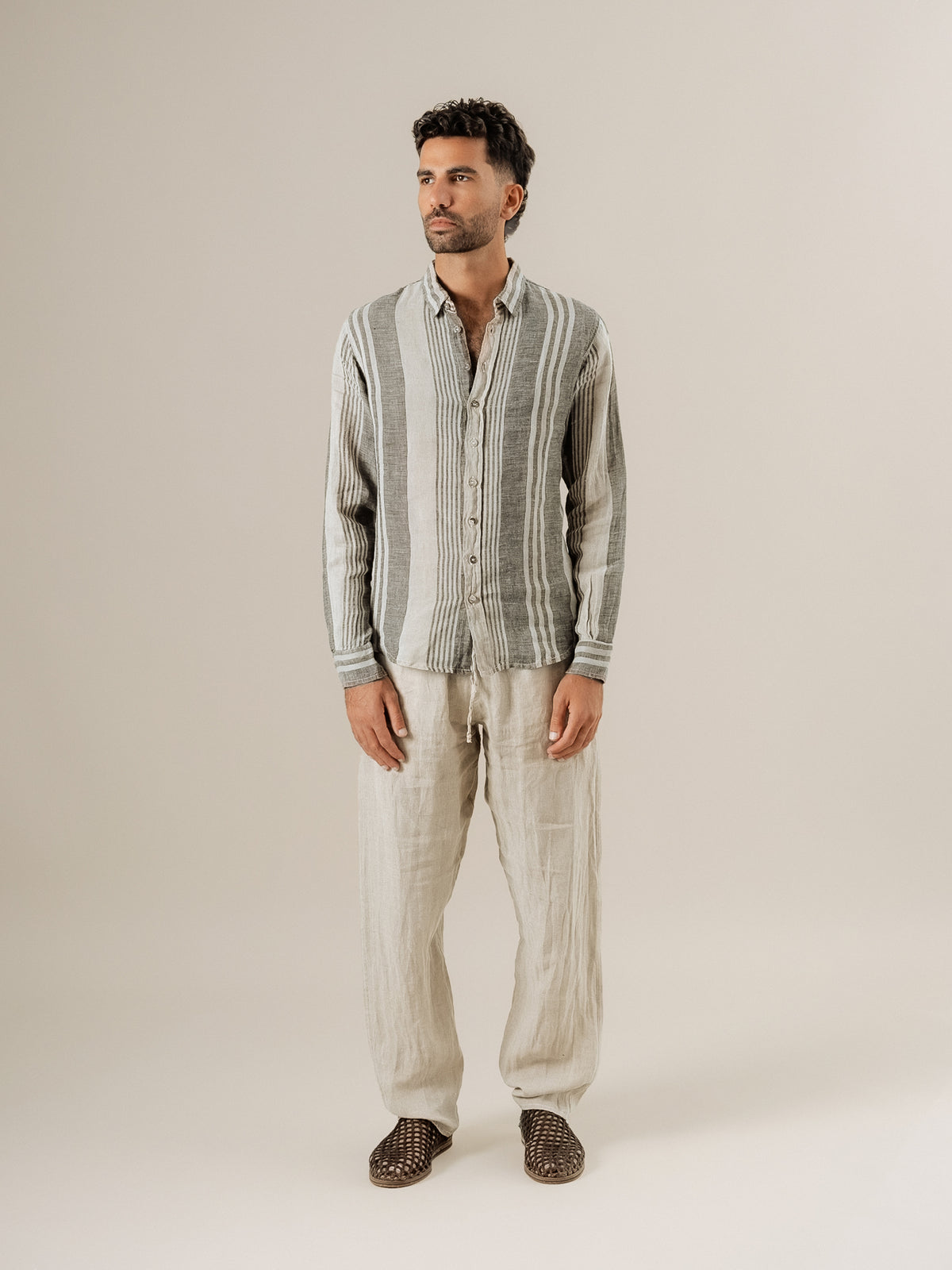 Pantalone Amalfi Battista Naturale PANTALONE AMALFI battista 12 Bottega Di Brunella 
