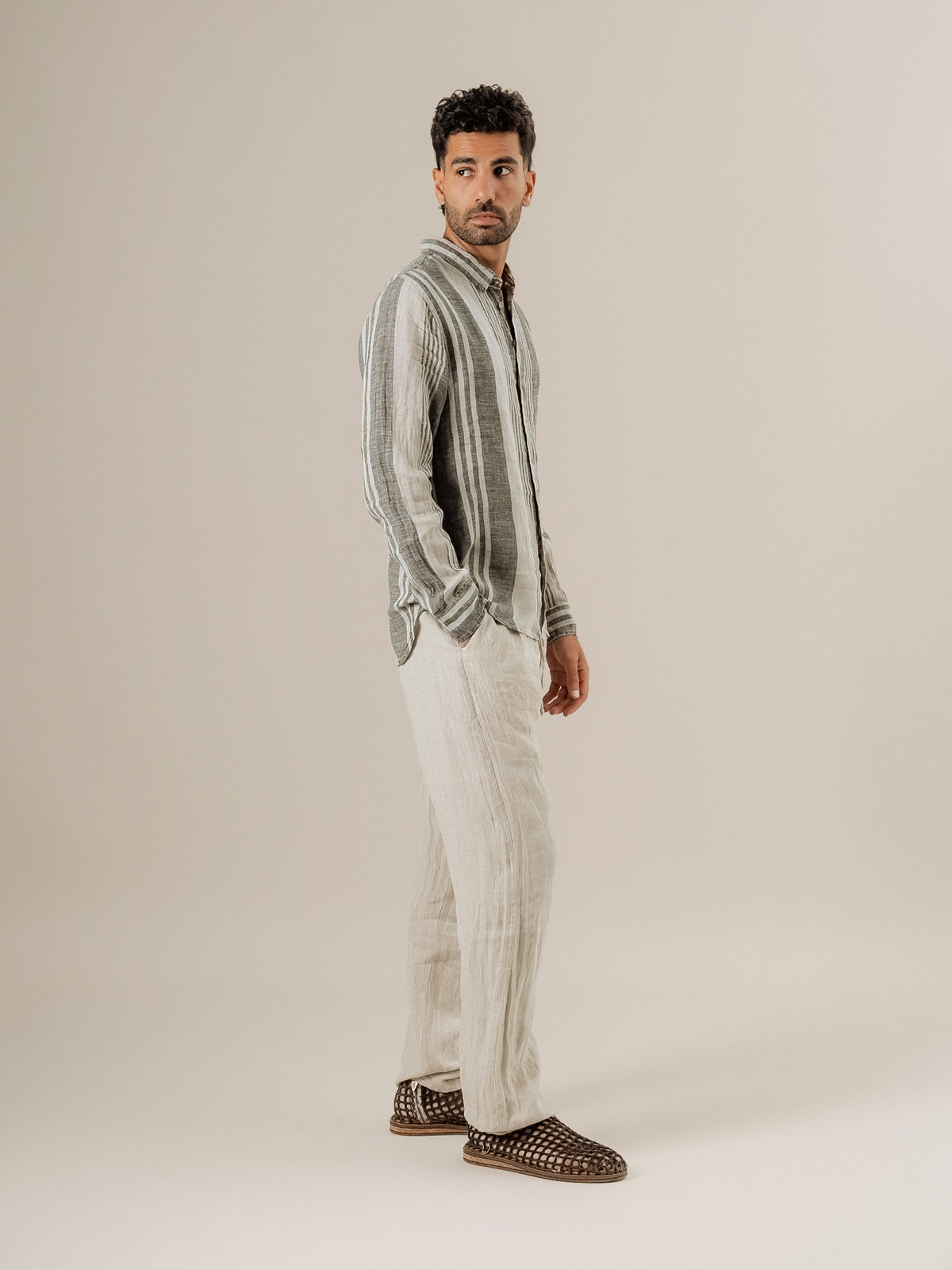 Pantalone Amalfi Battista Naturale PANTALONE AMALFI battista 12 Bottega Di Brunella 