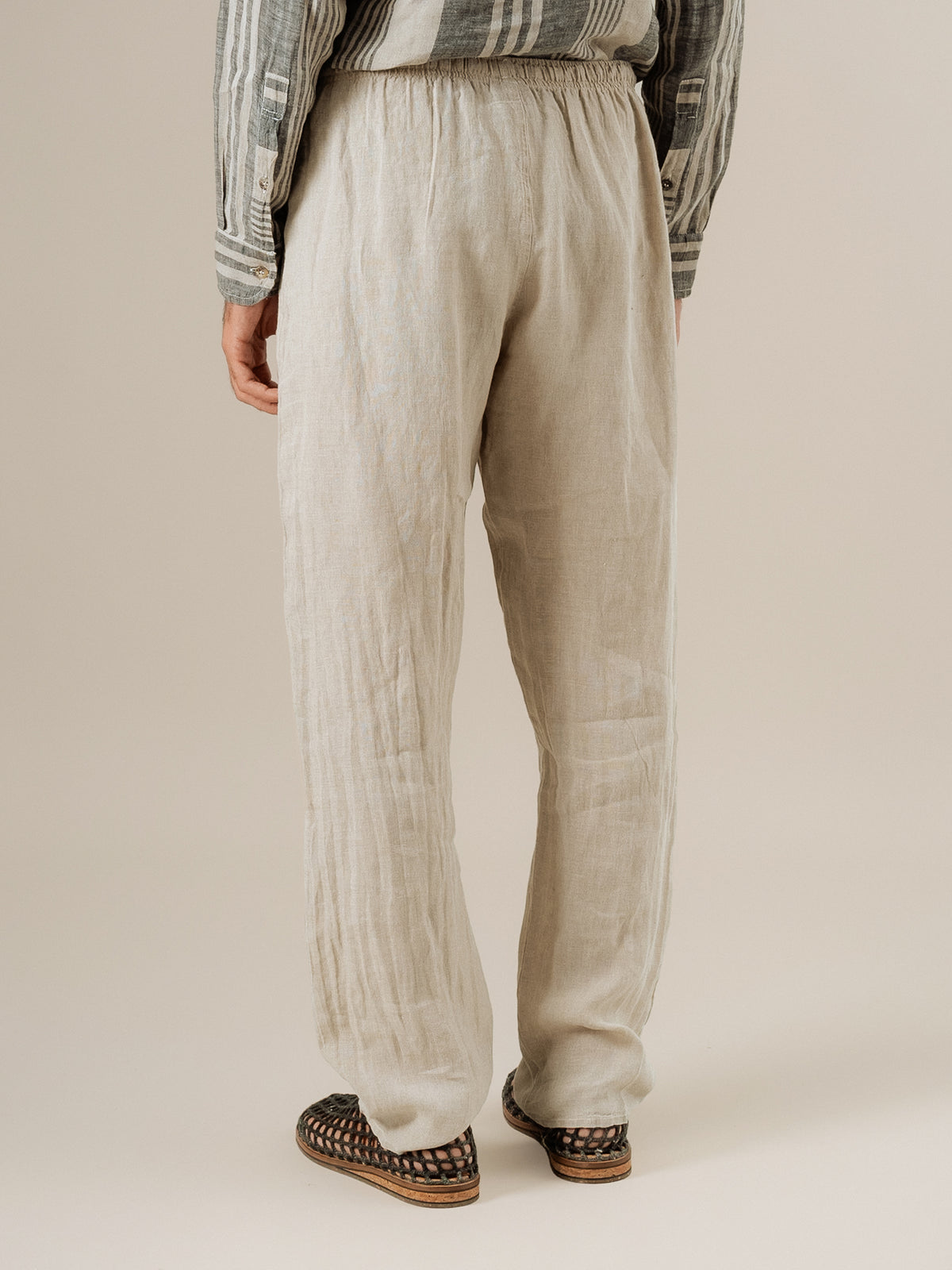 Pantalone Amalfi Battista Naturale PANTALONE AMALFI battista 12 Bottega Di Brunella 