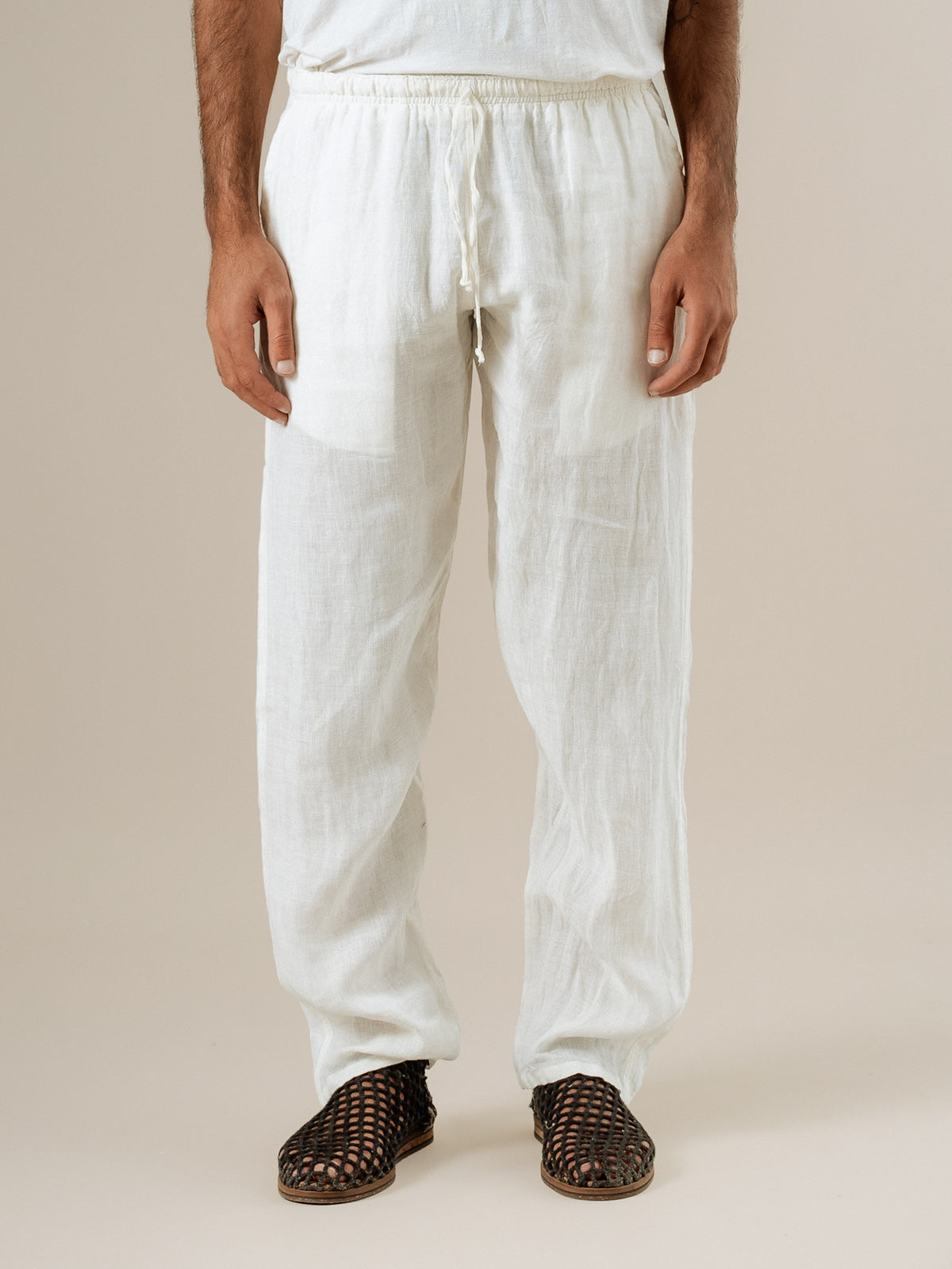 Pantaloni Amalfi Battista Latte PANTALONE AMALFI battista 33 Bottega Di Brunella 