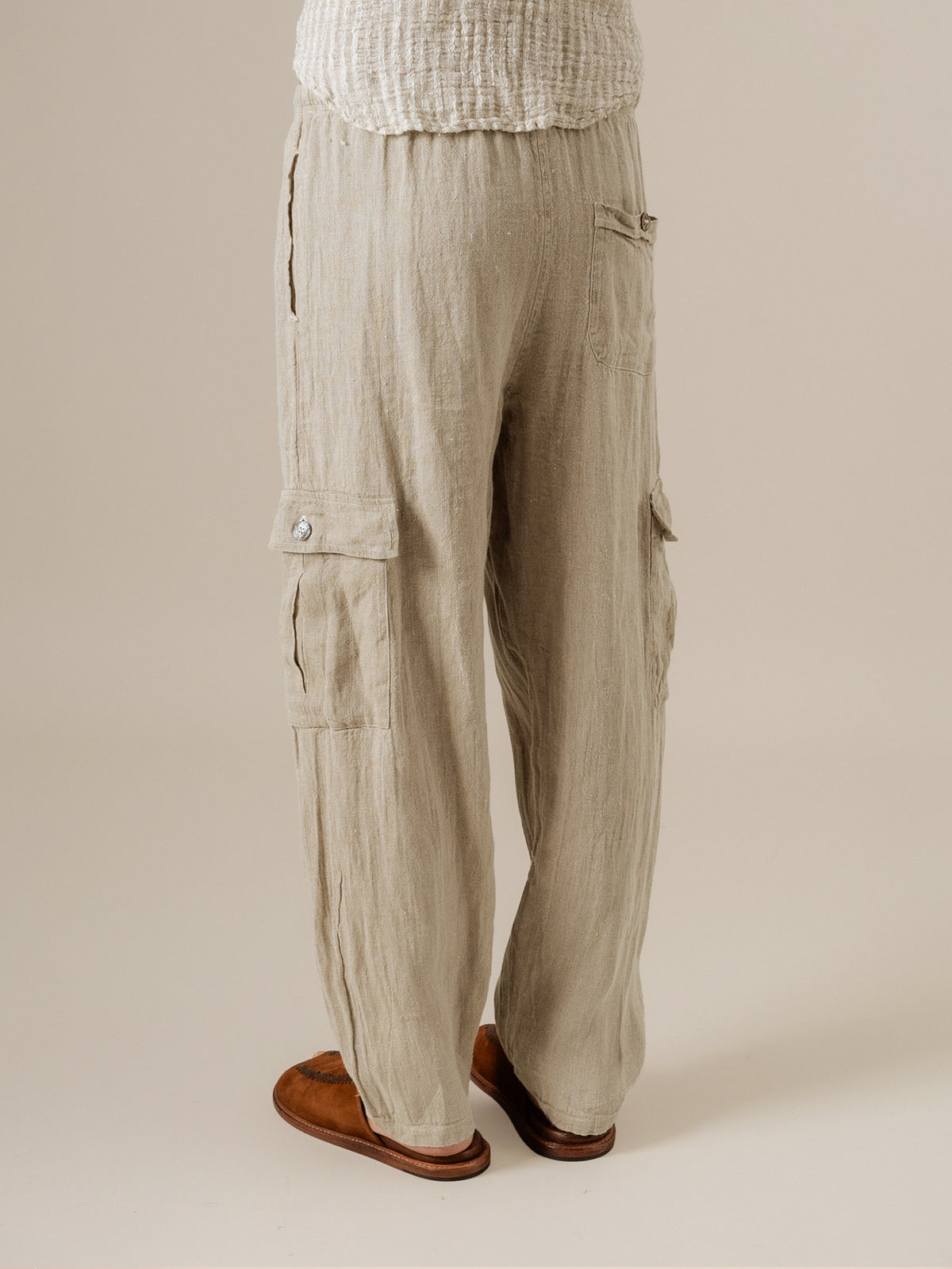 Pantalone Lavoro Tela Country Naturale PANTALONE LAVORO tela country 12 Bottega Di Brunella 