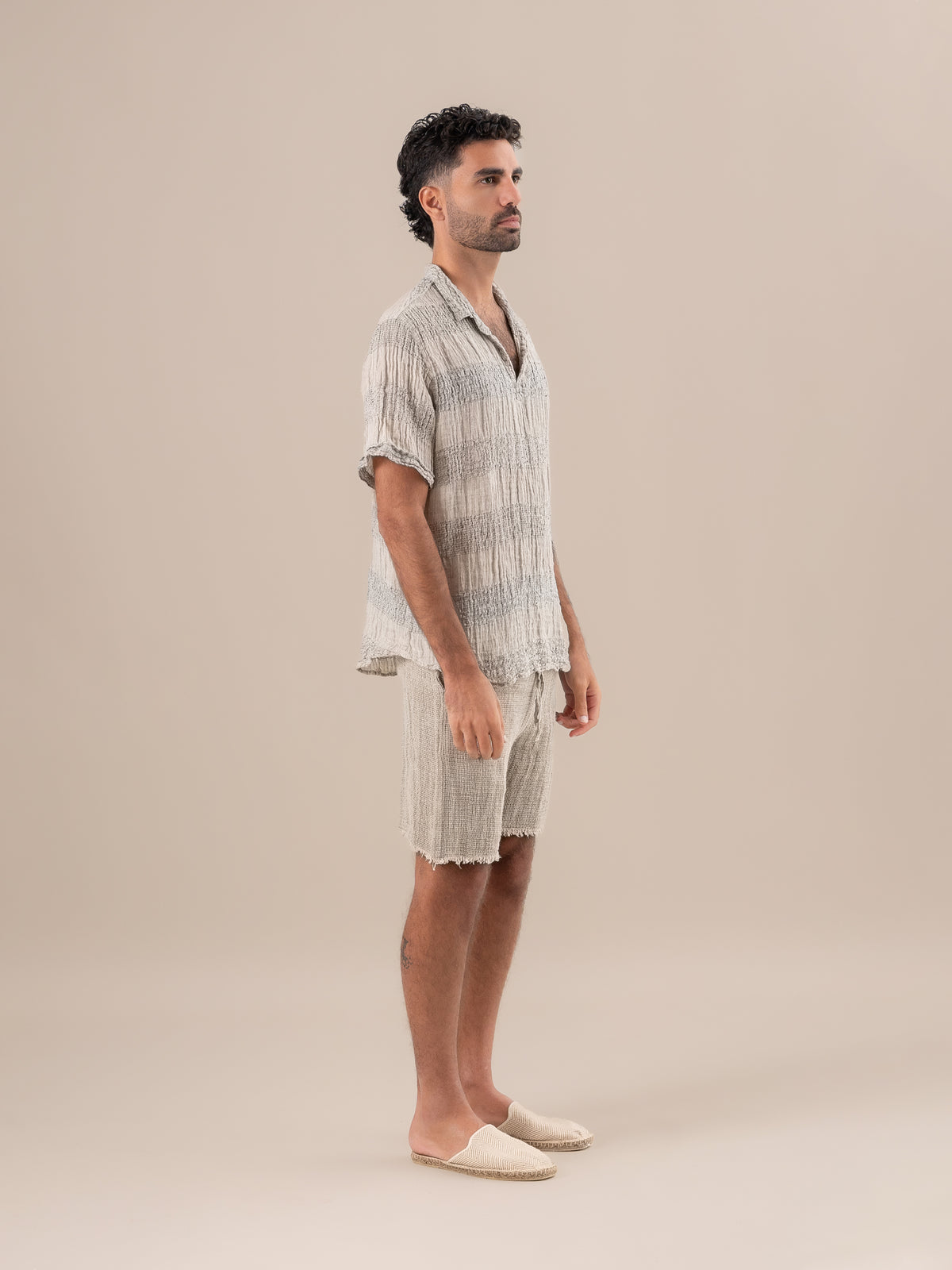 Shorts Amalfi Aida Naturale SHORTS AMALFI aida 12 Bottega Di Brunella 