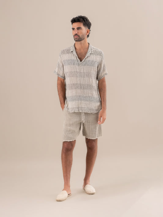 Shorts Amalfi Aida Naturale SHORTS AMALFI aida 12 Bottega Di Brunella 