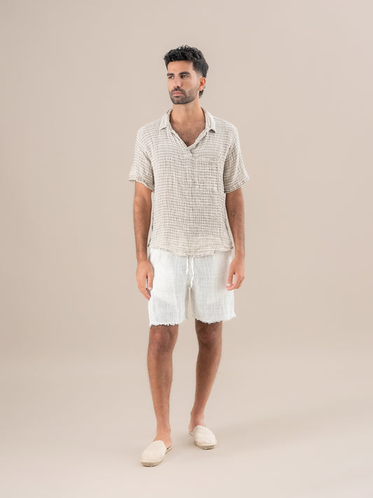 Shorts Amalfi Aida Latte SHORT AMALFI aida 33 Bottega Di Brunella 