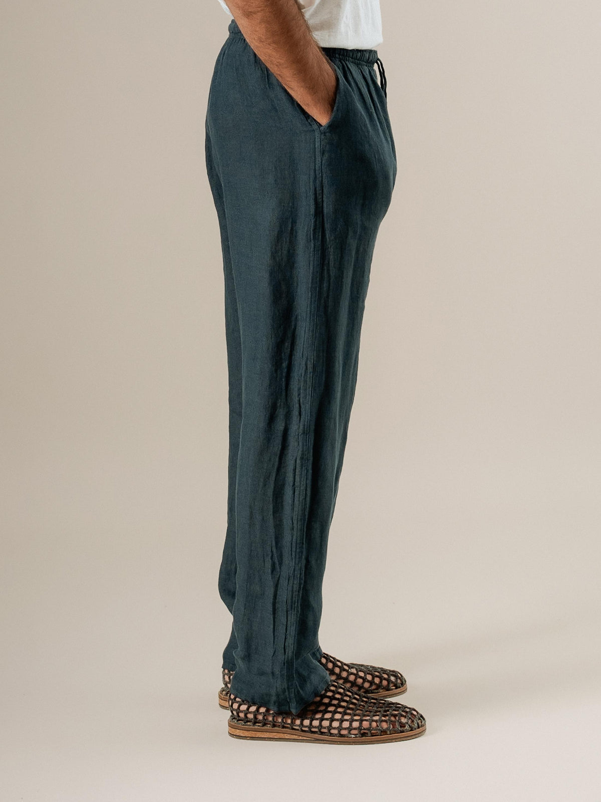 Pantalone Amalfi Battista Borragine PANTALONE AMALFI battista 265 Bottega Di Brunella 